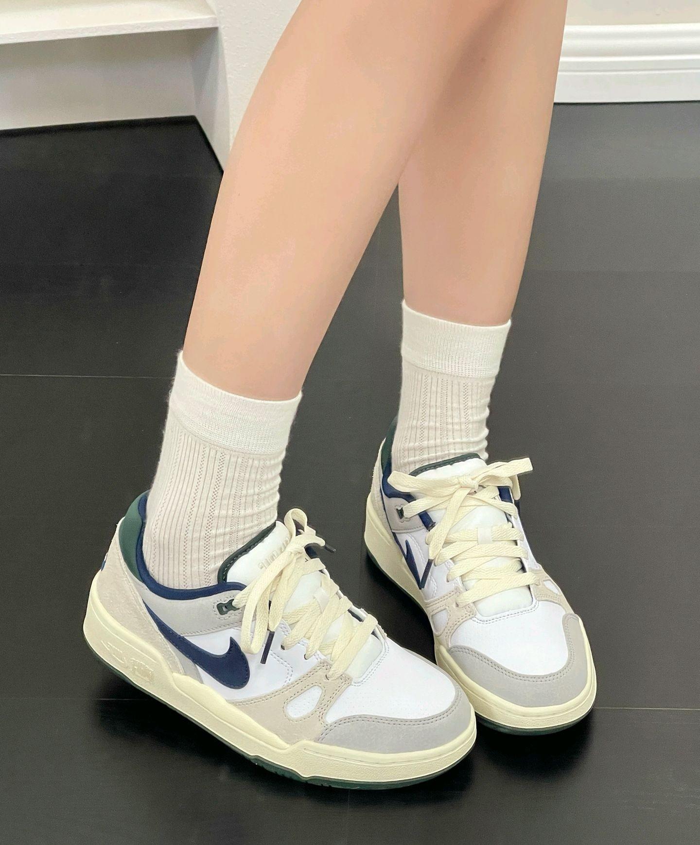 Nike Full Force Low舒适 低帮 板鞋 男款 灰色